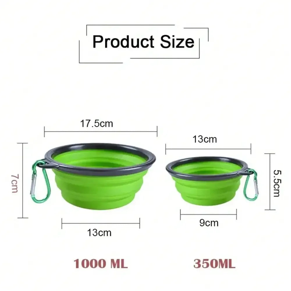 Skogra™ Collapsible Dog Travel Bowl 2-in-1