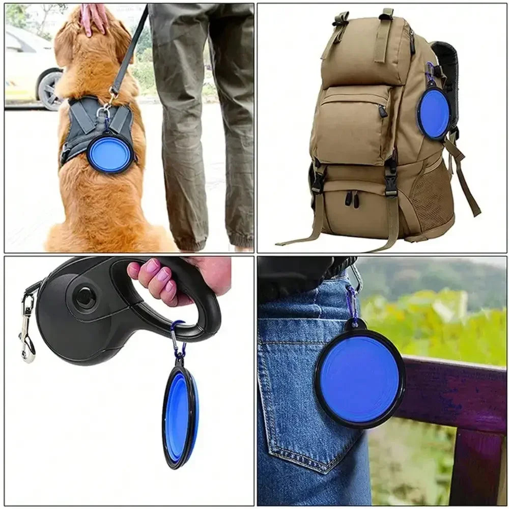 Skogra™ Collapsible Dog Travel Bowl 2-in-1
