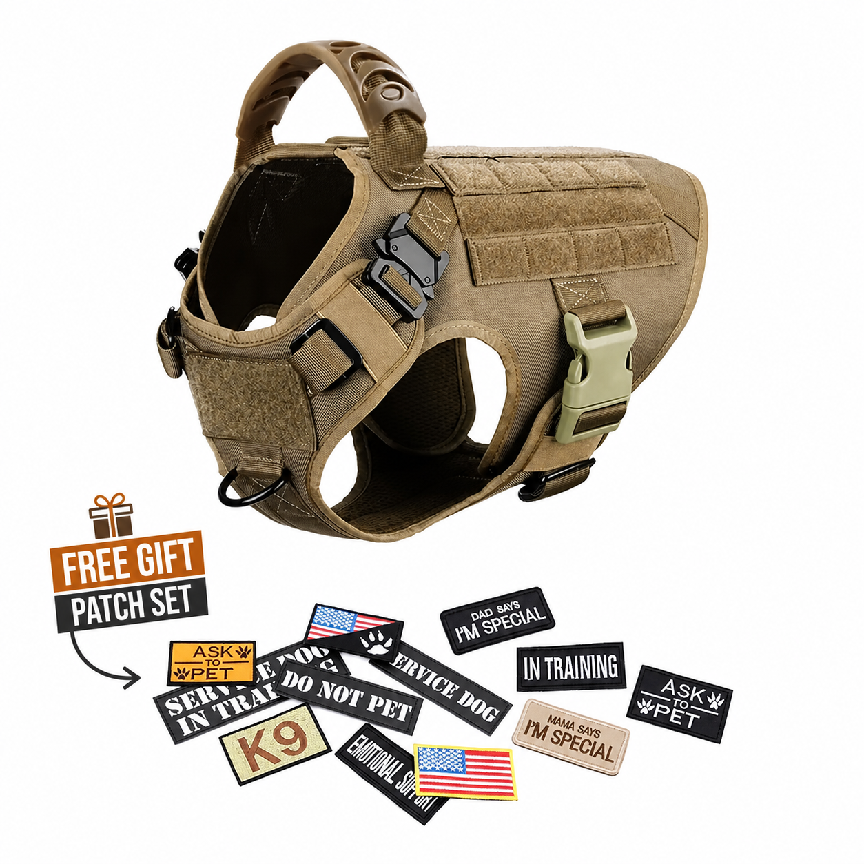 Skogra™ Tactical Dog Harness Set